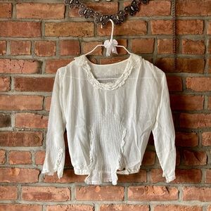 Authentic Antique Edwardian Sheer Silk Top